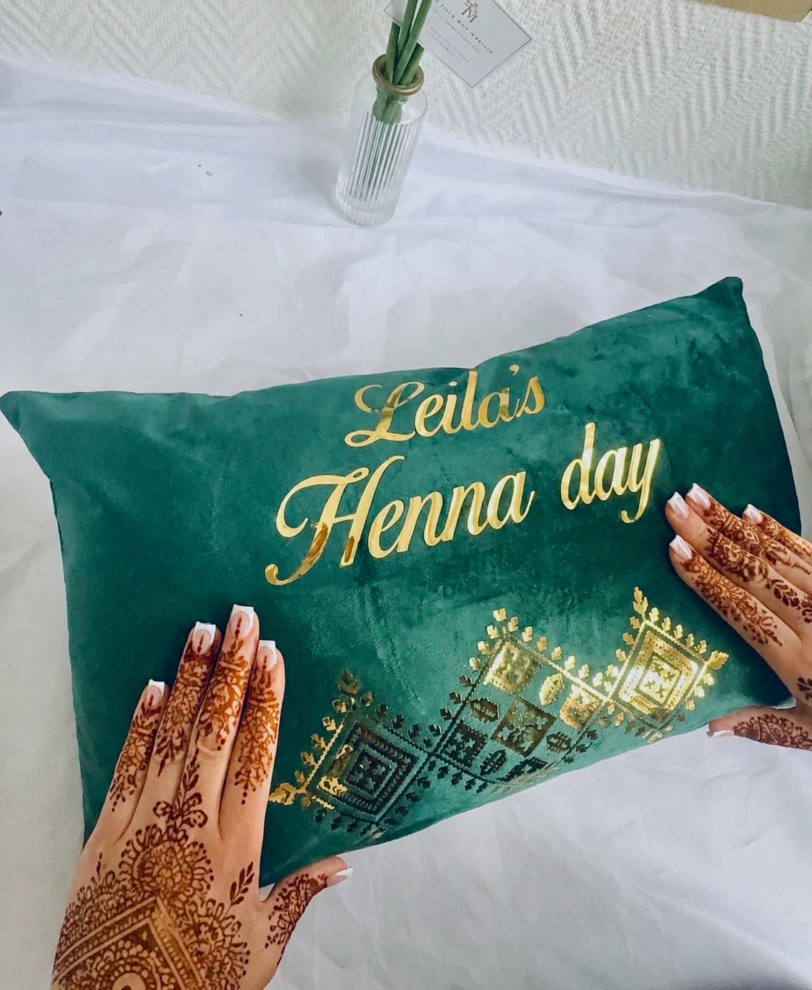 Housse de Coussin pour Henné Personnalisé ✨