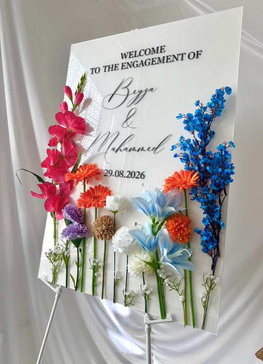 Panneau de bienvenue personnalisé | Modèle Lawn 💐